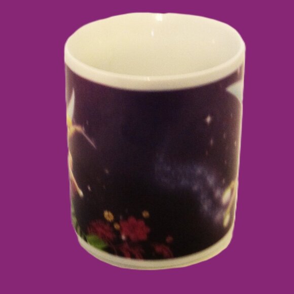 Vtg Disney Tinker Bell Ceramic Coffee Mug w/duo fairy portrait, winged fairy - Picture 4 of 5
